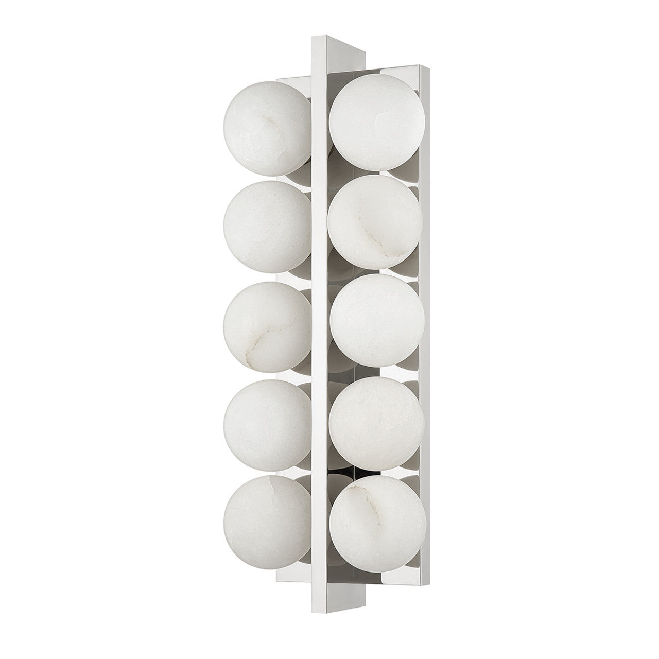 Emille Wall Sconce, 10-Light, Polished Nickel, 18.25"H (357-10-PN 95F3)