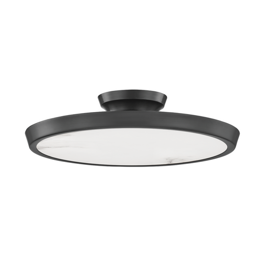 Draper Flush Mount, LED, Bronze, 15.5"W (3600-OB A8ECC)