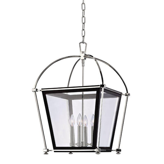 Hollis Pendant, 4-Light, Polished Nickel, 18.25"W (3618-PN 9T7ZK)