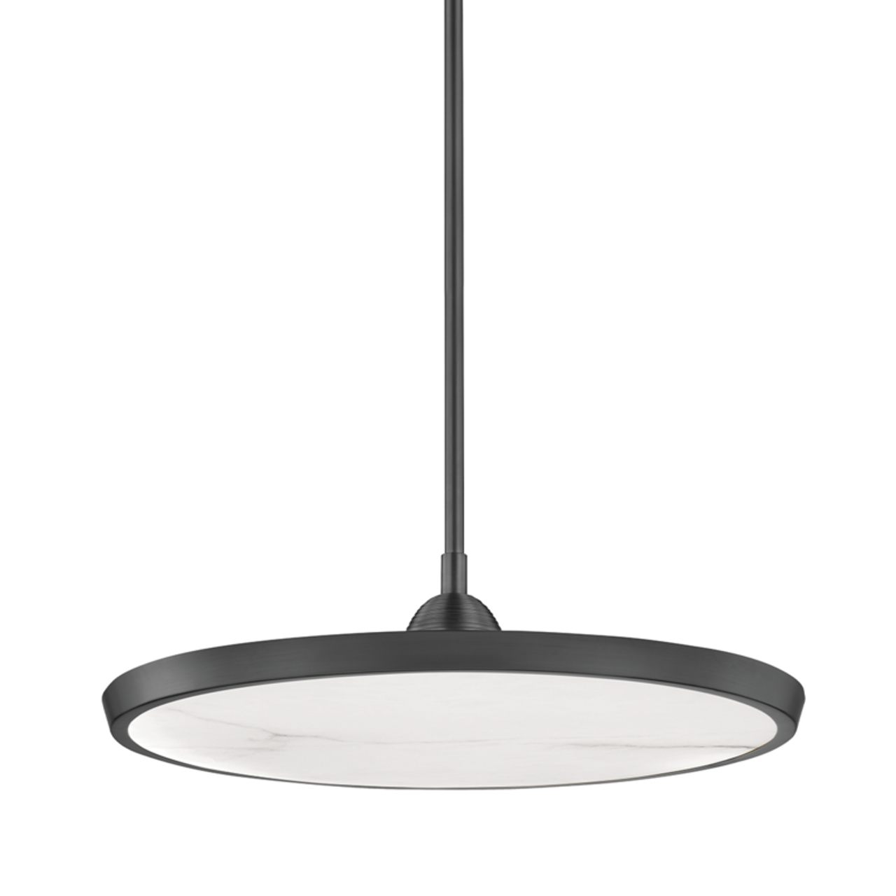 Draper Pendant, LED, Old Bronze, Alabaster Shade, 20.25"W (3621-OB UF9J)