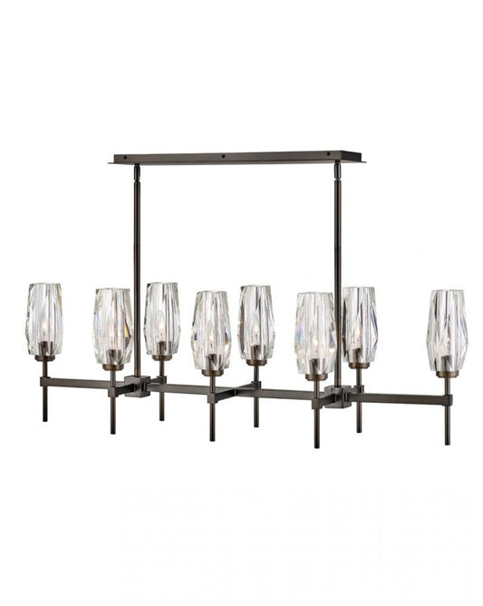 Ana Linear Chandelier, 8-Light, Steel, 46"W (38256BX 9U696)