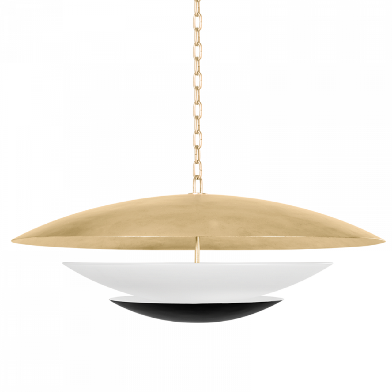 Adara Pendant, 6-Light, Black, Gold, 36"Dia (413-36-VGL/SBK 93H7)