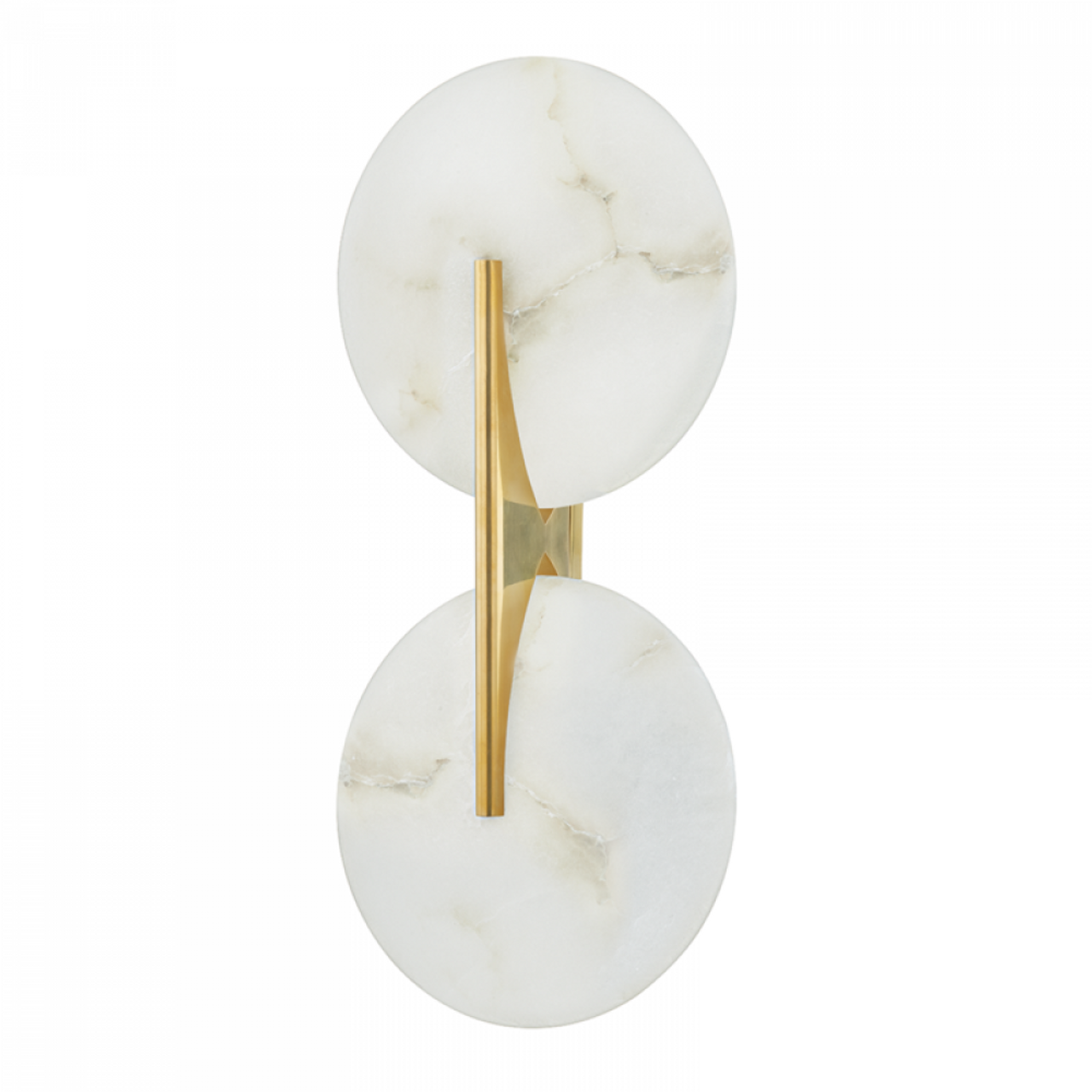 Asteria Wall Sconce, 2-Light, LED, Brass, 20.75"H (418-21-VB 94DZ)