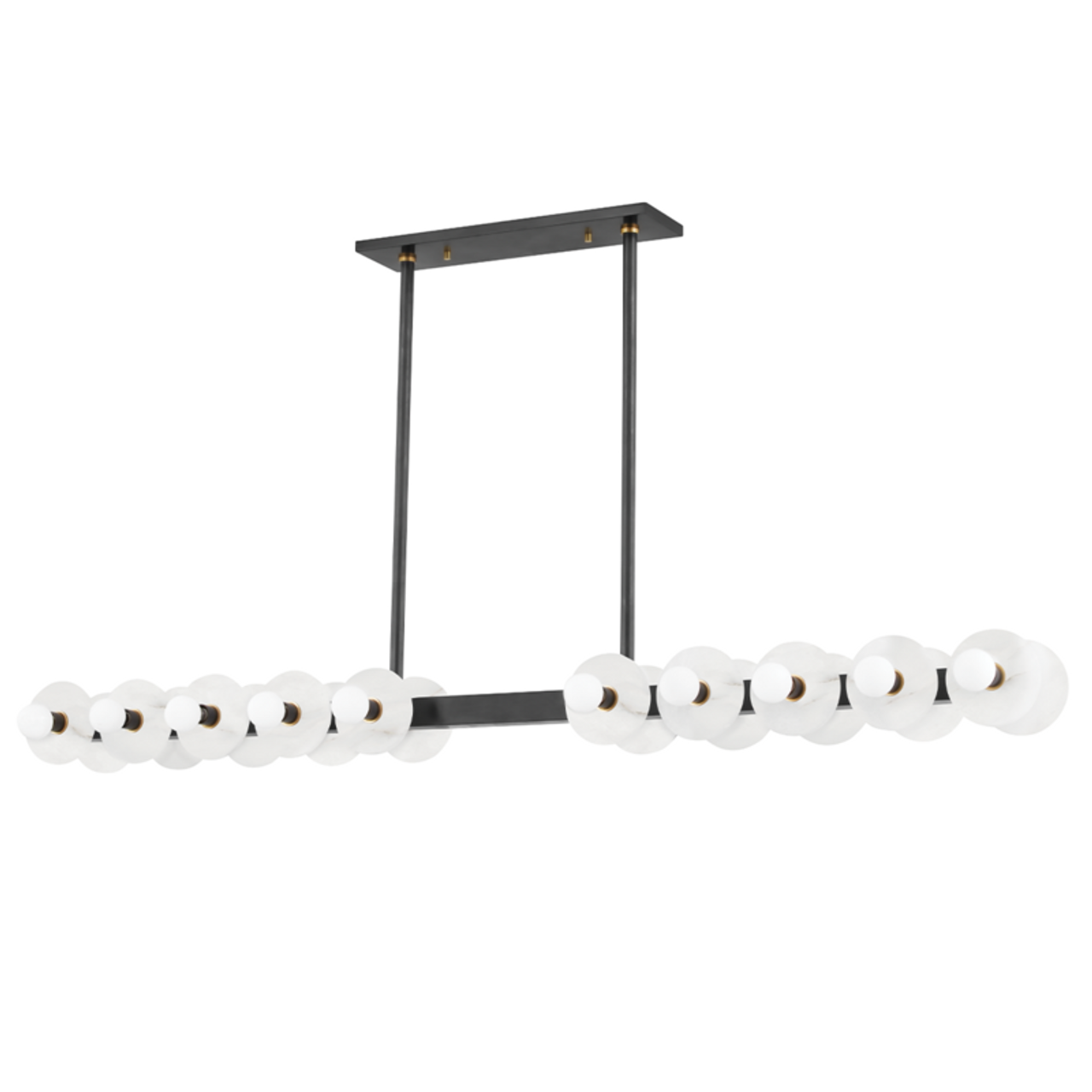 Austen Linear Chandelier, 20-Light, Aged Old Bronze, 59.5"W (4260-AOB A8G9J)