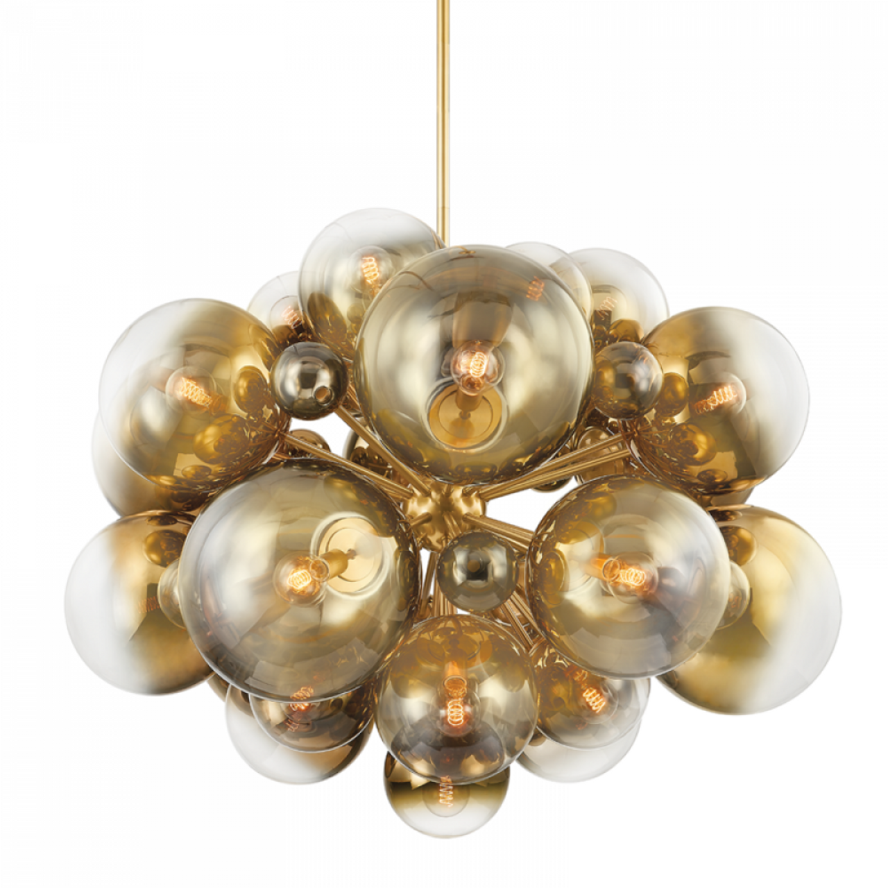 Kyoto Chandelier, 25-Light, Brass, 53.50"Dia (427-54-VPB 94EM)