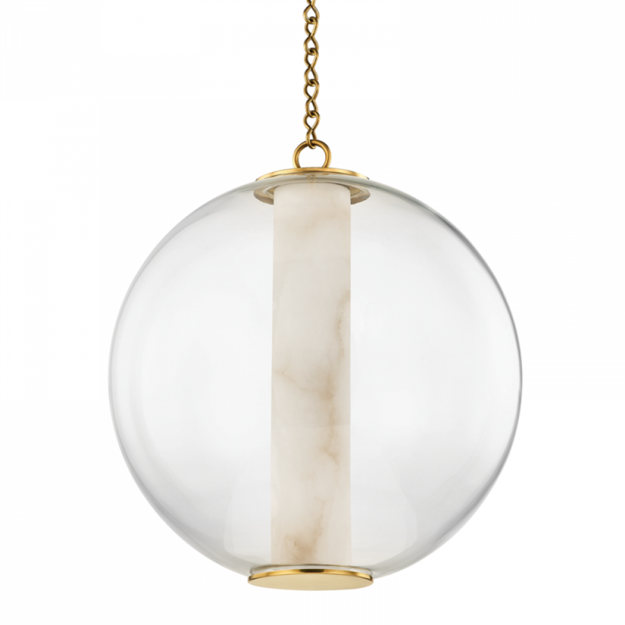 Pietra Pendant, 1-Light, LED, Brass, 21.75"H (432-20-VB 94EZ)