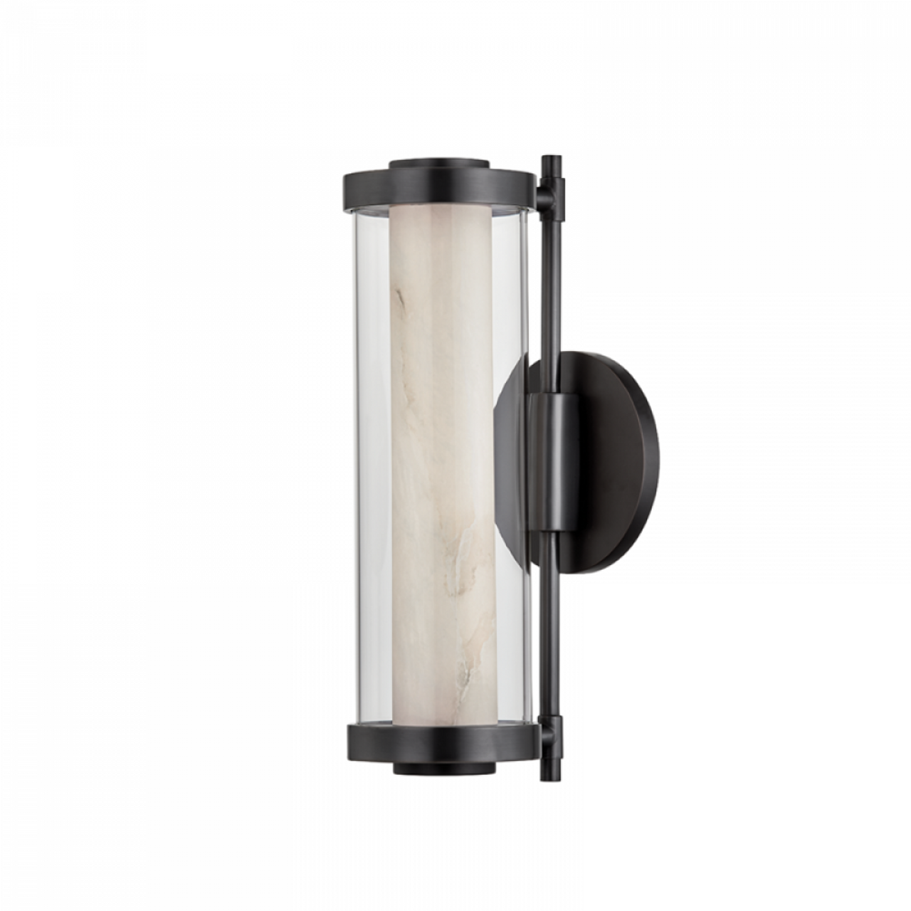 Caterina Wall Sconce, 1-Light, LED, Black, Brass, 14.25"H (433-14-BBR 94F0)