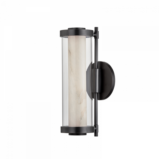 Caterina Wall Sconce, 1-Light, LED, Black, Brass, 14.25"H (433-14-BBR 94F0)