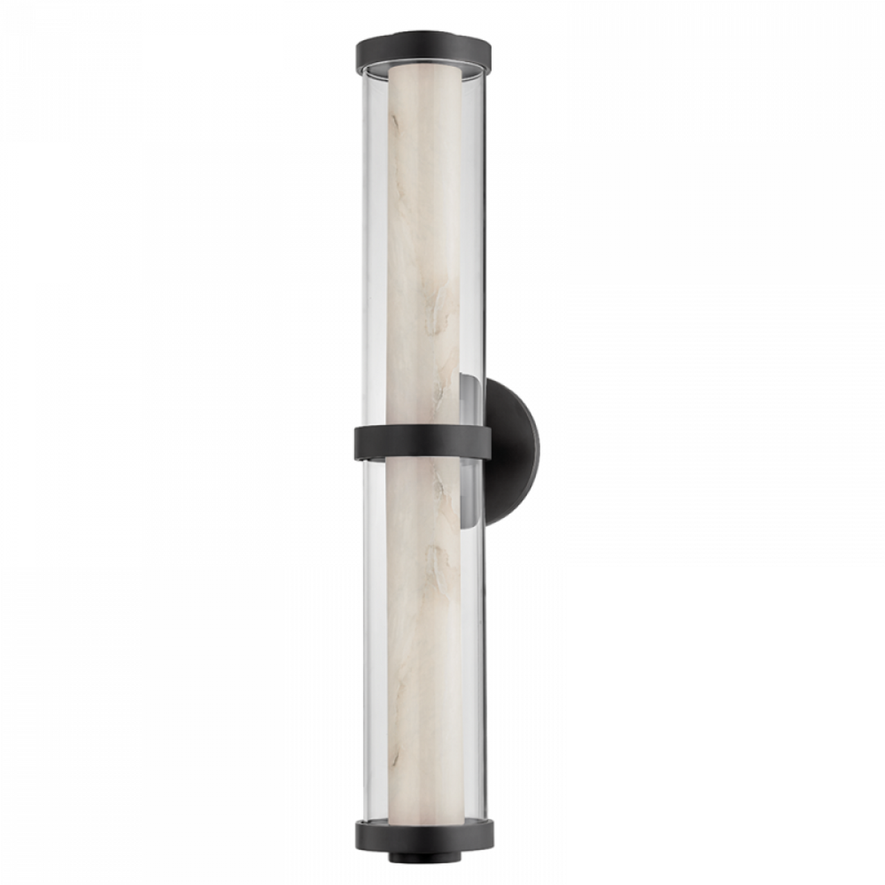 Caterina Wall Sconce, 1-Light, LED, Black, Brass, 26.5"H (433-27-BBR 94F3)