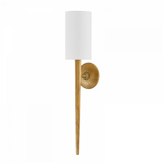 Anthia Wall Sconce, 1-Light, Brass, 25.25"H (438-26-VB 94FG)