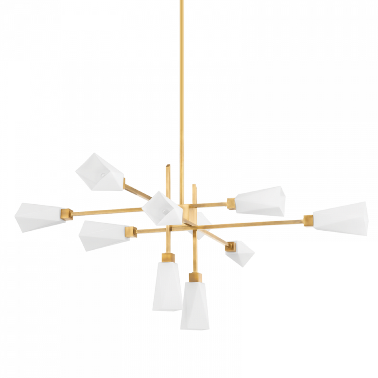 Artemis Chandelier, 10-Light, Brass, 62.75"Dia (441-63-VB 94FN)