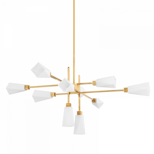 Artemis Chandelier, 10-Light, Brass, 62.75"Dia (441-63-VB 94FN)