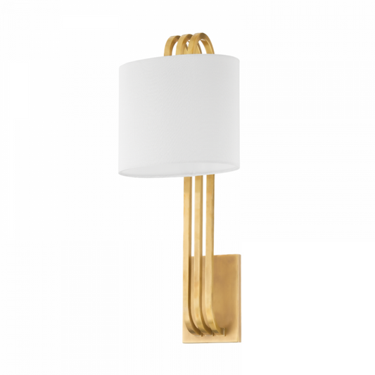 Lysandra Wall Sconce, 1-Light, Brass, 21.5"H (442-22-VB 94FP)