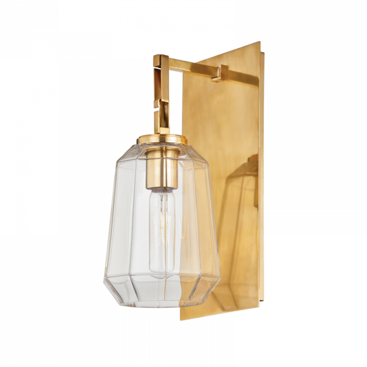 Copenhagen Wall Sconce, 1-Light, Brass, 13.5"H (447-13-VB 94FW)