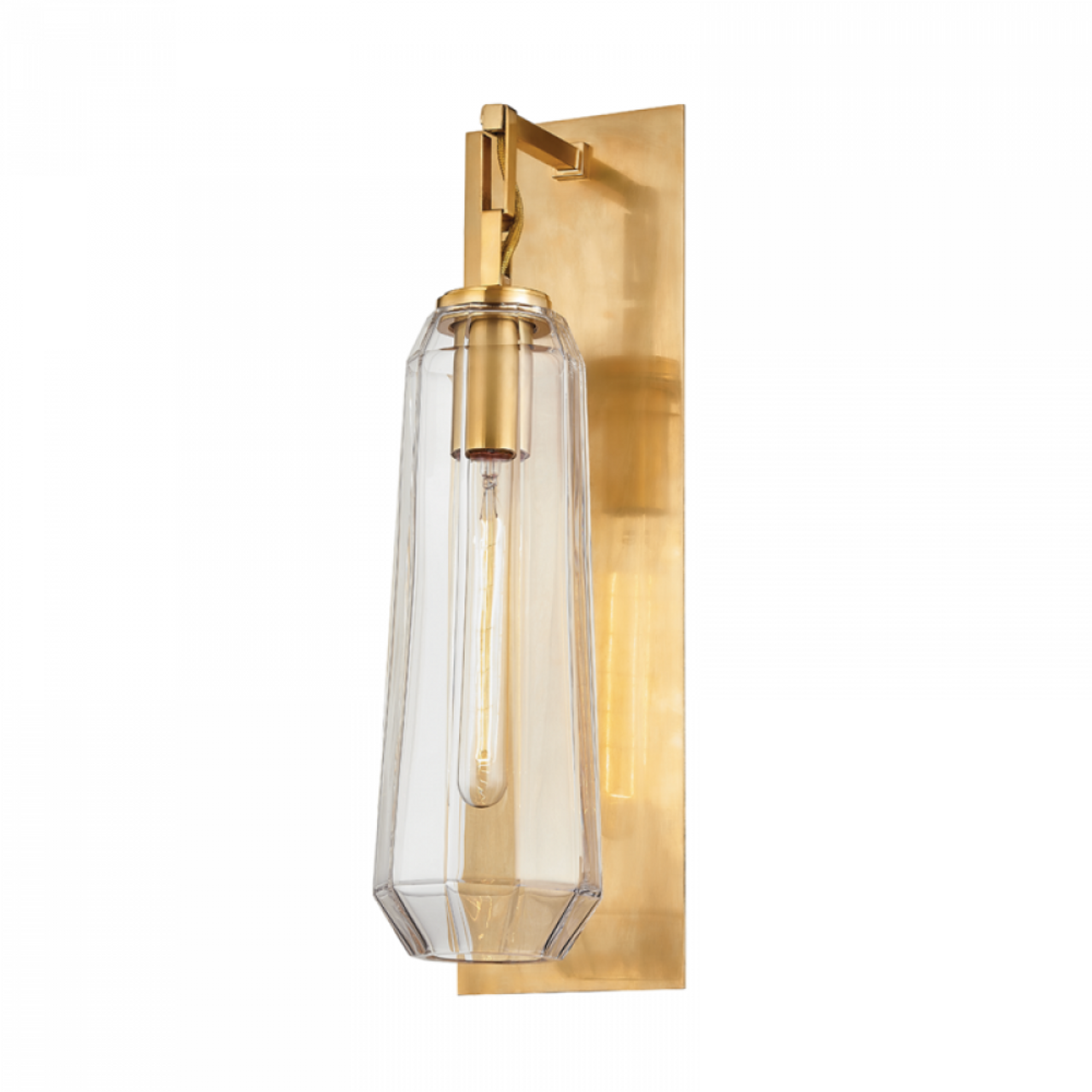 Copenhagen Wall Sconce, 1-Light, Brass, 19.75"H (447-19-VB 94G0)