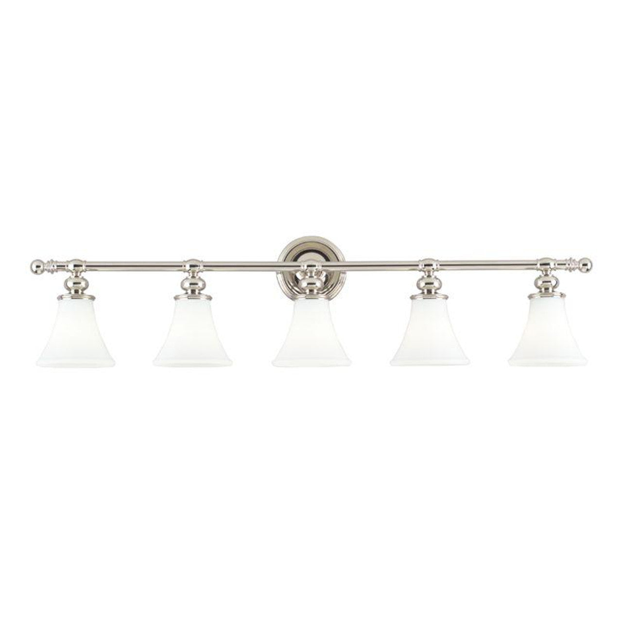 Weston Bath Vanity Light, 5-Light, Nickel, 42.75"W (4505-PN Q9NW)