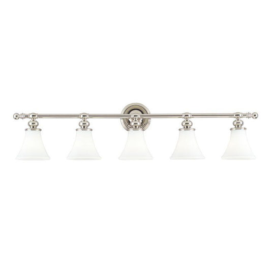 Weston Bath Vanity Light, 5-Light, Nickel, 42.75"W (4505-PN Q9NW)