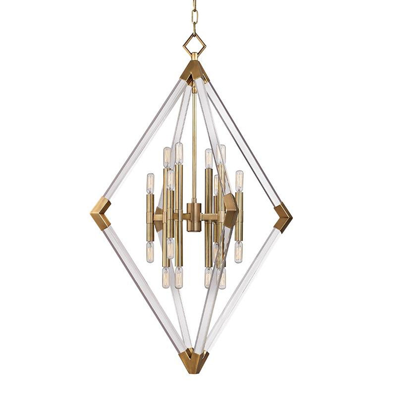 Lyons Pendant, 16-Light, Aged Brass, 31"W (4630-AGB 9ZACW)