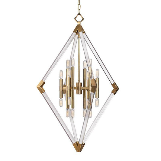 Lyons Pendant, 16-Light, Aged Brass, 31"W (4630-AGB 9ZACW)