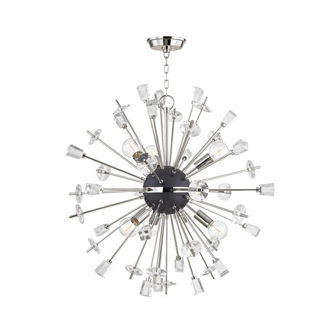 Liberty Chandelier, 6-Light, Polished Nickel, 32"W (5032-PN 9ZH4T)