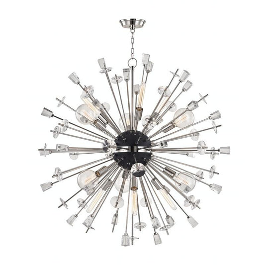 Liberty Chandelier, 12-Light, Polished Nickel, 46"W (5046-PN 9ZH4V)