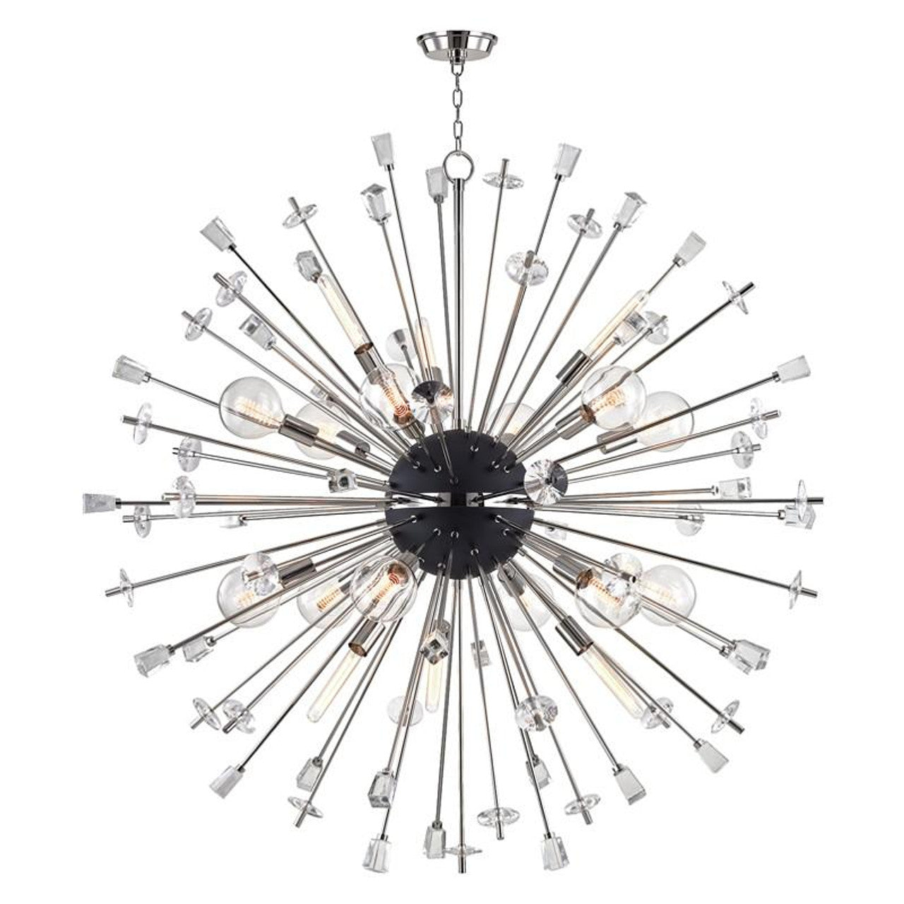 Liberty Chandelier, 18-Light, Polished Nickel, 60"W (5060-PN 9ZH4X)