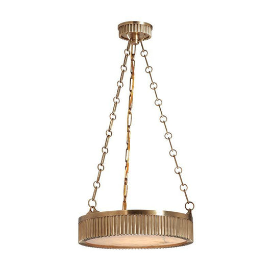 Lynden Pendant, 4-Light, Aged Brass, Aged Brass Shade, 16"W (516-AGB 9L9J4)