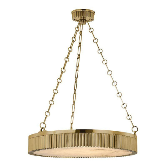 Lynden Pendant, 5-Light, Aged Brass, Aged Brass Shade, 22"W (522-AGB 9L9J8)