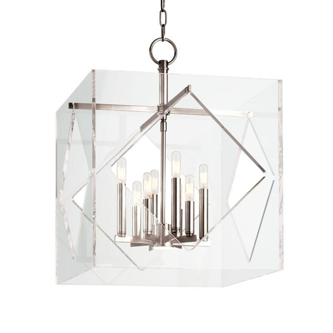 Travis Pendant, 8-Light, Polished Nickel, 20"W (5920-PN 9WCLF)