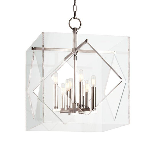 Travis Pendant, 8-Light, Polished Nickel, 20"W (5920-PN 9WCLF)