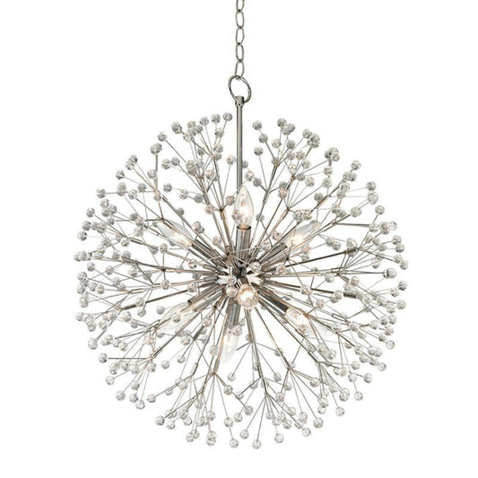 Dunkirk Chandelier, 8-Light, Polished Nickel, 20"W (6020-PN 9ZC8G)