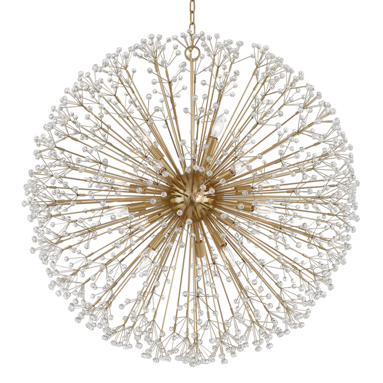 Dunkirk Chandelier, 16-Light, Aged Brass, 40"W (6039-AGB A8G_Y)