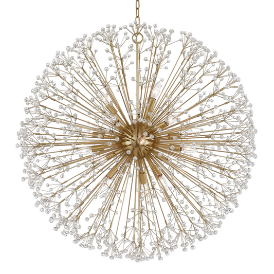 Dunkirk Chandelier, 16-Light, Aged Brass, 40"W (6039-AGB A8G_Y)