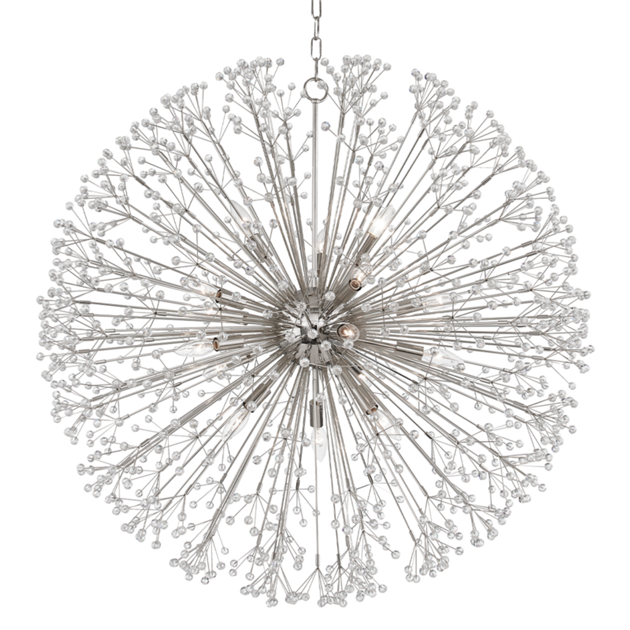 Dunkirk Chandelier, 16-Light, Polished Nickel, 40"W (6039-PN A8H73)