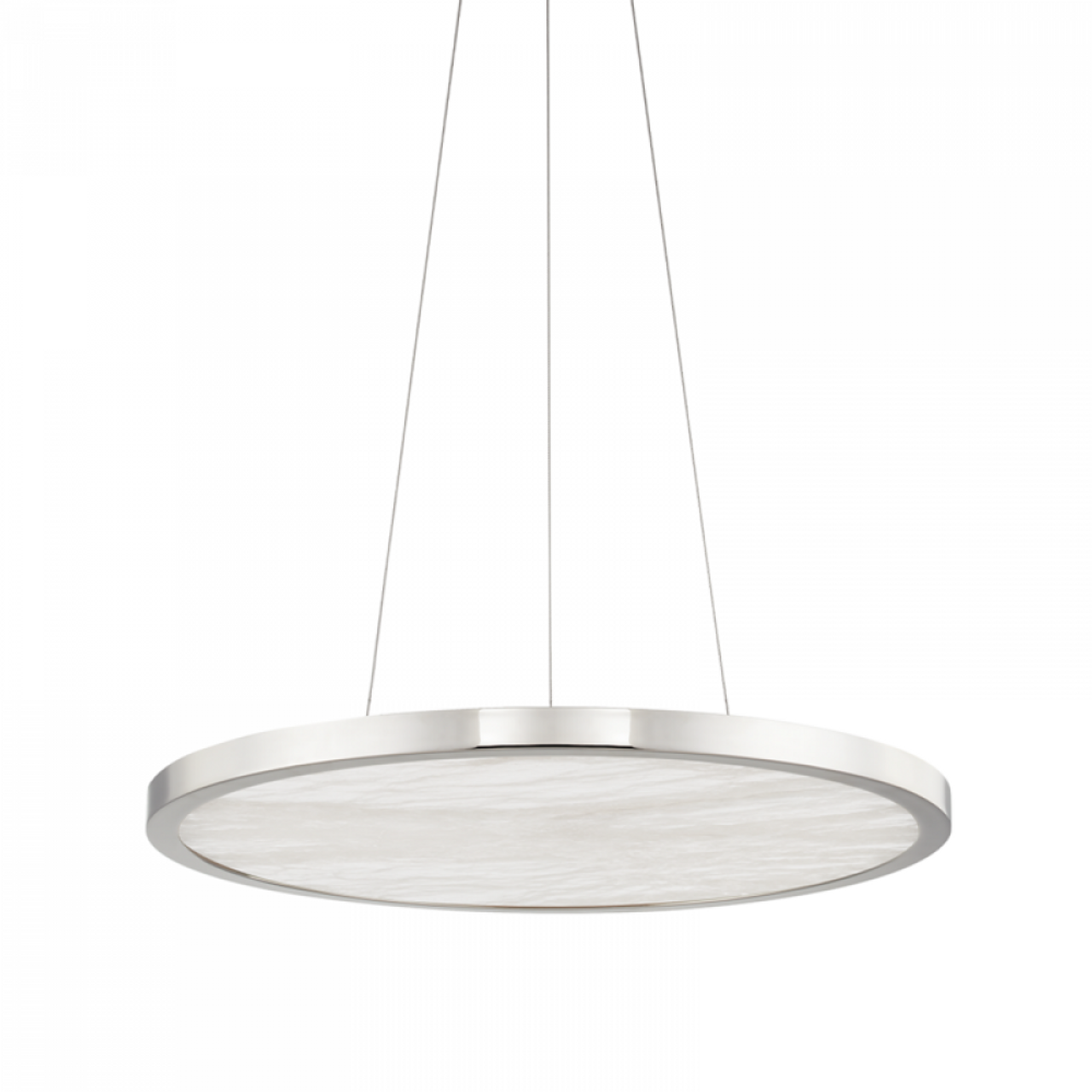 Eastport Pendant, 1-Light, LED, Polished Nickel, 24"W (6324-PN A8J97)