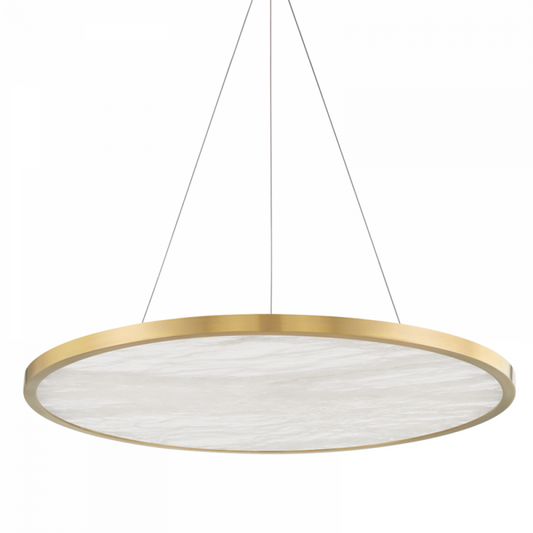 Eastport Pendant, 1-Light, LED, Aged Brass, 36"W (6336-AGB A8J98)