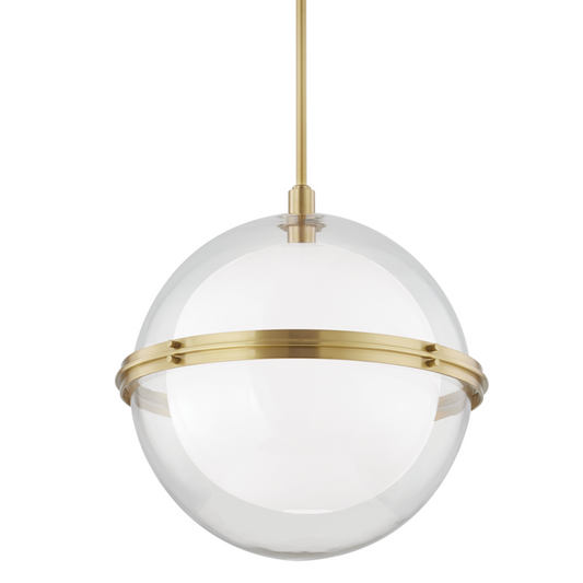 Northport Pendant, 1-Light, Aged Brass, 22"W (6522-AGB A5LGE)