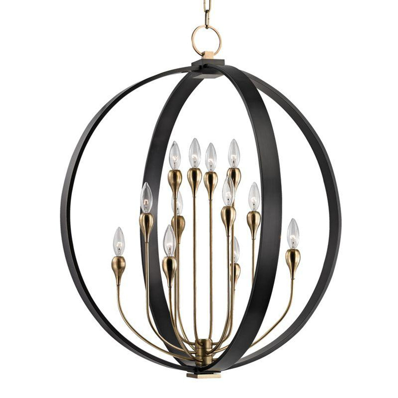 Dresden Chandelier, 12-Light, Aged Old Bronze, 30"W (6730-AOB 9Z9A5)