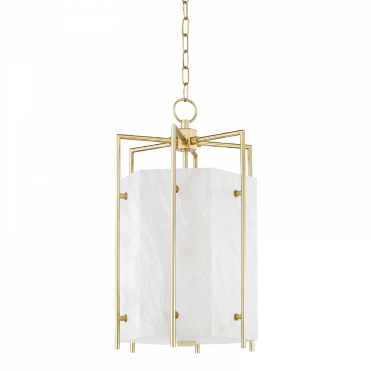 Flatbush Pendant, 4-Light, LED, Aged Brass, 14"W (7014-AGB A8K5L)