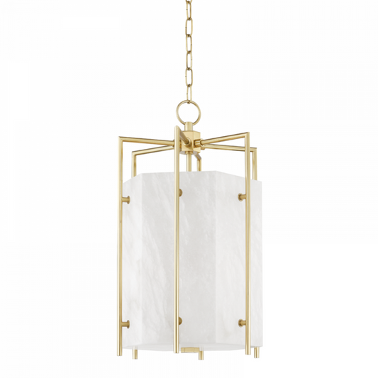 Flatbush Pendant, 4-Light, LED, Aged Brass, 14"W (7014-AGB A8K5L)