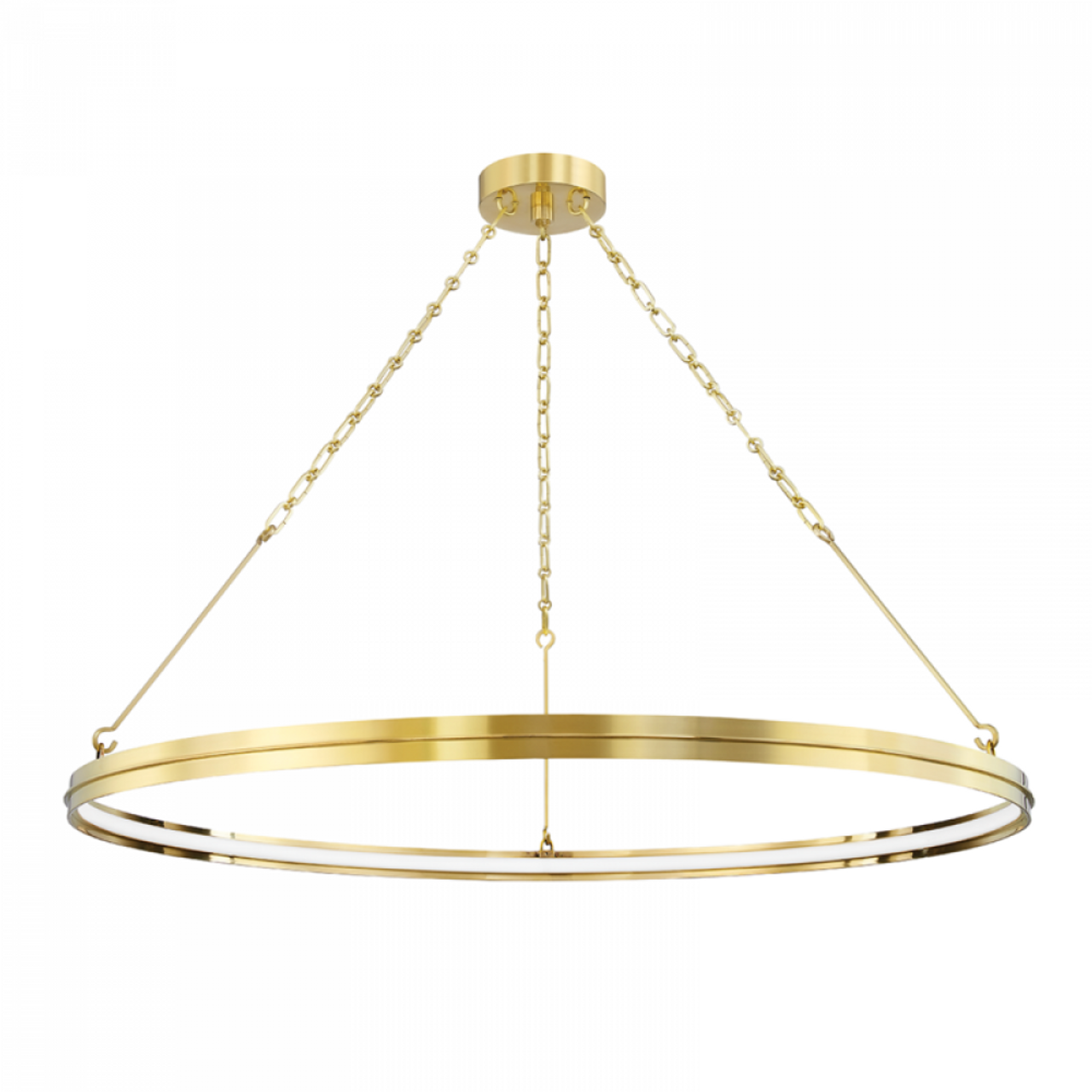 Rosendale Chandelier, 1-Light, LED, Aged Brass, 42"W (7142-Agb A8M4T)