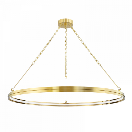 Rosendale Chandelier, 1-Light, LED, Aged Brass, 42"W (7142-Agb A8M4T)