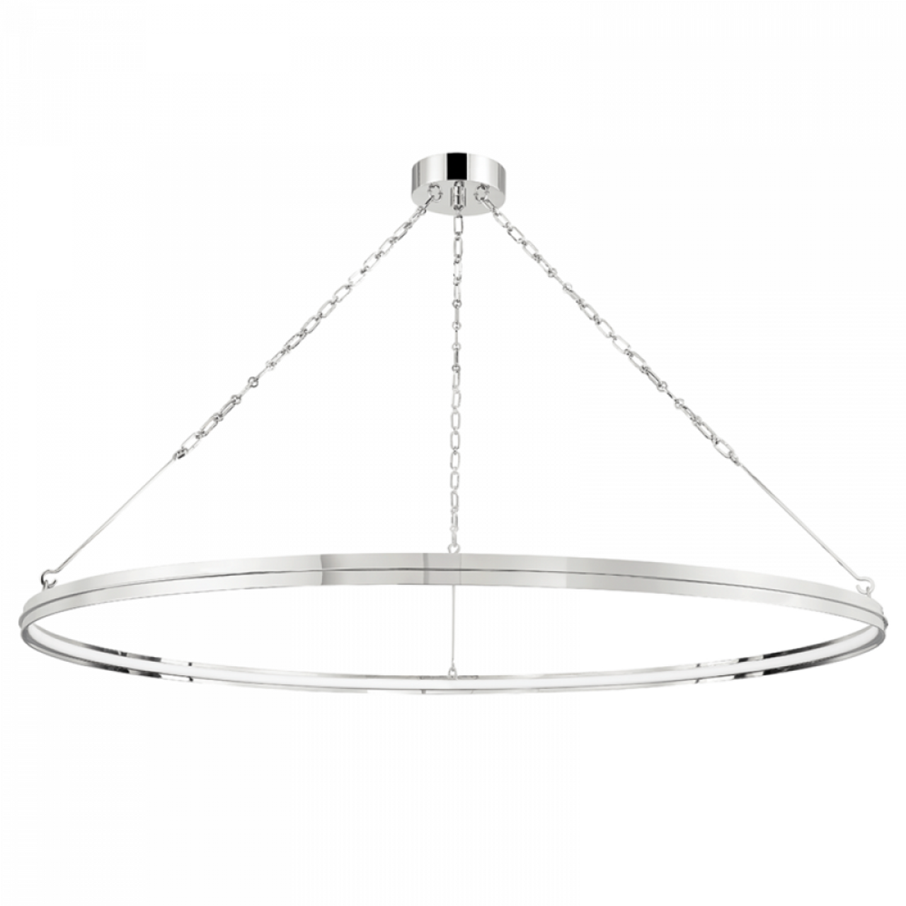 Rosendale Chandelier, 1-Light, LED, Polished Nickel, 56"W (7156-Pn A8M4W)