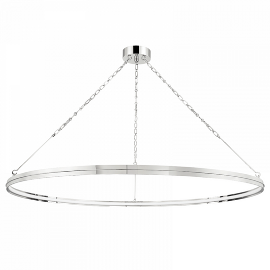 Rosendale Chandelier, 1-Light, LED, Polished Nickel, 56"W (7156-Pn A8M4W)