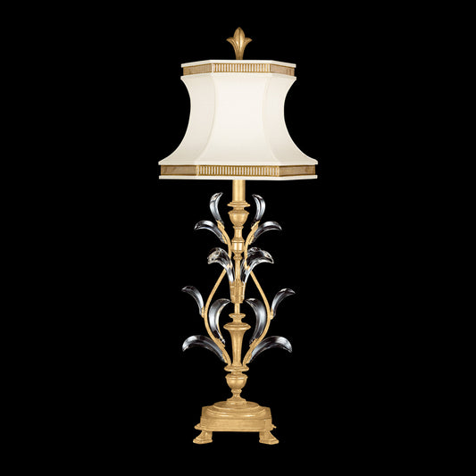 Beveled Arcs Table Lamp, 1-Light, Gold Leaf, 41"H (737810-SF3 NJ14)