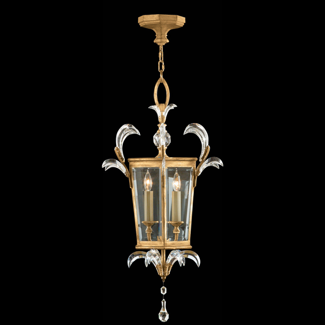 Beveled Arcs Pendant, Square, 3-Light, Gold, 22"W (762340ST 9ADJ)