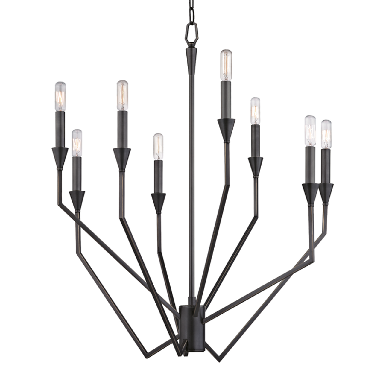 Archie Chandelier, 8-Light, Old Bronze, 25.25"W (8508-OB 9ZCA5)