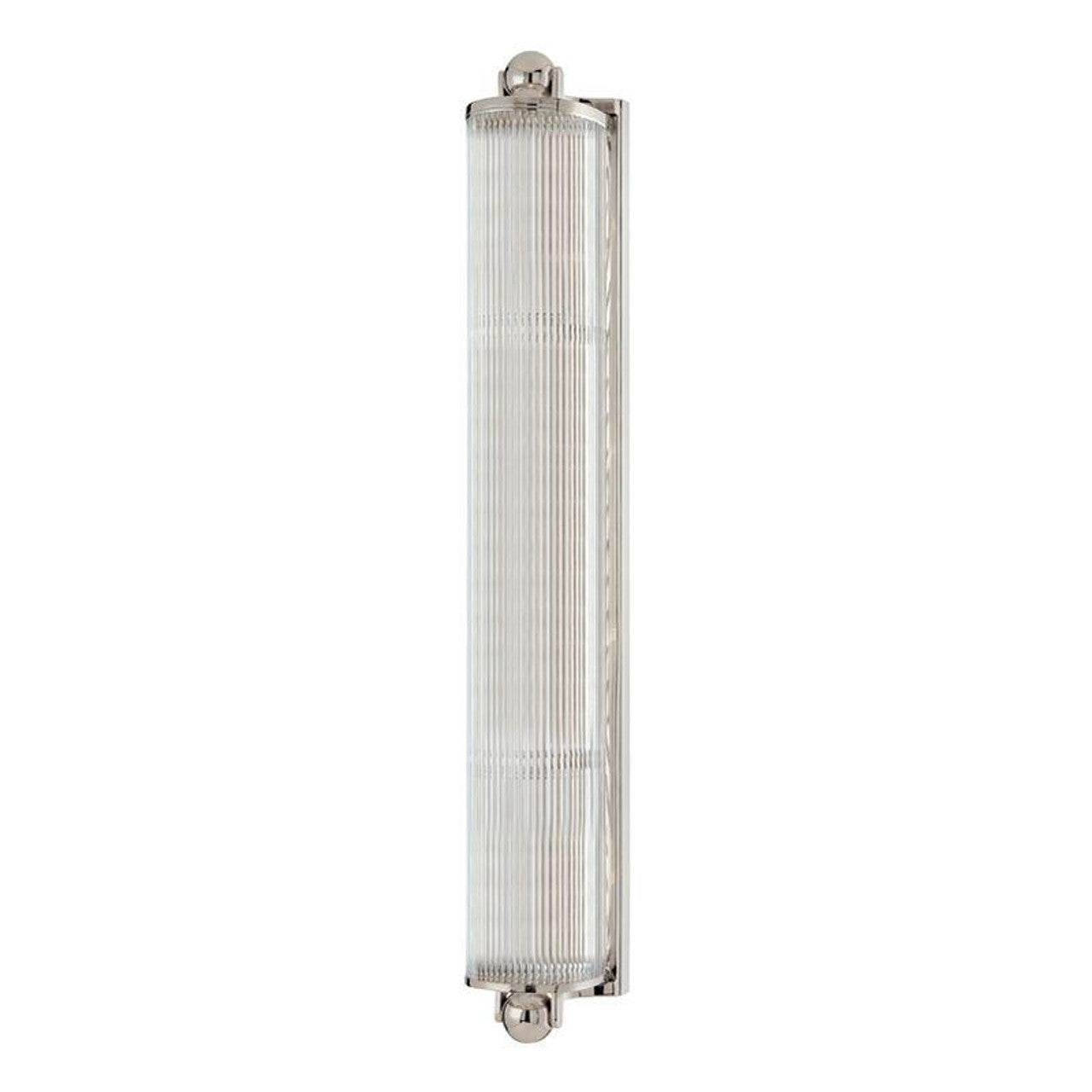 Mclean Bath Vanity Light, 4-Light, Polished Nickel, Clear Shade, 4.75"W (853-PN M9YN)