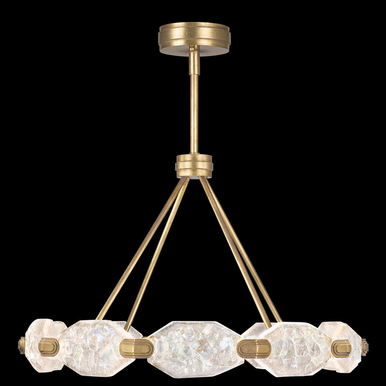 Allison Paladino Pendant, Round, 20-Light, LED, Gold, 32"W (873040-2ST GHNX)