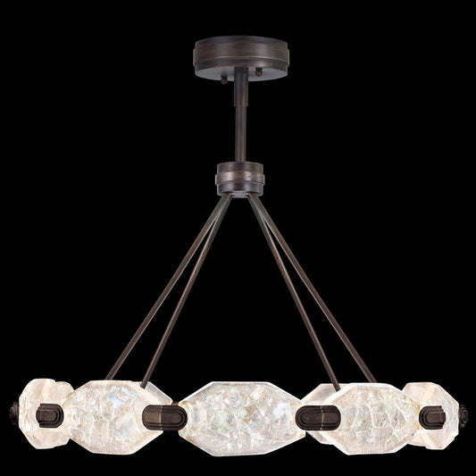 Allison Paladino Pendant, Round, 20-Light, LED, Bronze, 32"W (873040-3ST GHNZ)